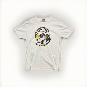 Billionaire Boys Club T Shirt XL White Astronaut Camo Peace Smiley Hip Hop